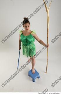 KATERINA STANDING POSE WITH SPEAR AND SWORD